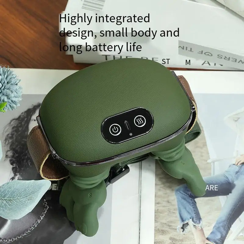 Brushless motor button biomimetic palm neck massager with 3 levels of strength and 2 levels of hot compress